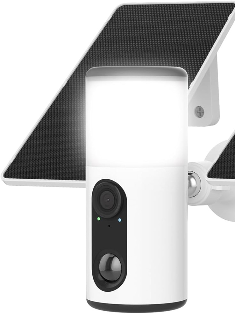 Floodlight Camera with Solar Panel, 4MP Battery Powered Security Cameras